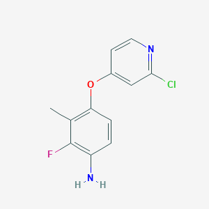 4-(2-Chloro-pyridin-4-yloxy)-2-fluoro-3-methyl-phenylamine