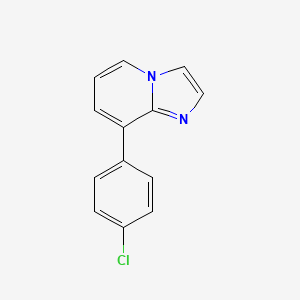 Imidazo[1,2-a]pyridine,8-(4-chlorophenyl)-