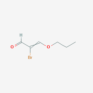 molecular formula C6H9BrO2 B8506965 2-Bromo-3-propoxyprop-2-enal CAS No. 623564-39-6