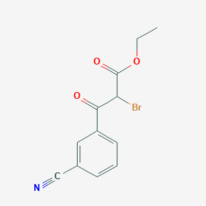 Ethyl 2-bromo-3-(3-cyanophenyl)-3-oxopropionate