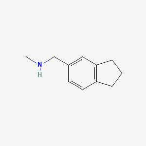 molecular formula C11H15N B8507012 Indan-5-ylmethyl-methylamine CAS No. 17450-57-6