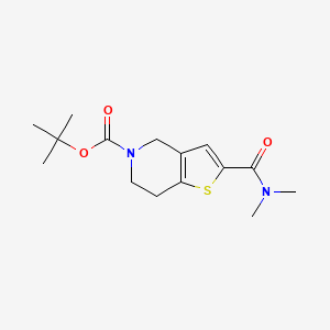 5-t-Butoxycarbonyl-2-dimethylcarbamoyl-4,5,6,7-tetrahydro-thieno[3,2-c]pyridine