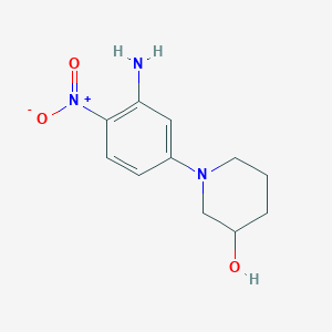 1-(3-Amino-4-nitrophenyl)-piperidin-3-ol