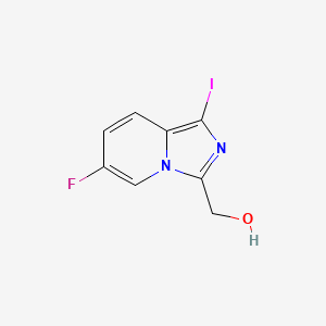 (6-Fluoro-1-iodo-imidazo[1,5-a]pyridin-3-yl)-methanol