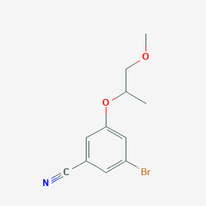 3-Bromo-5-(2-methoxy-1-methylethoxy)benzonitrile