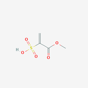 molecular formula C4H6O5S B8507213 3-Methoxy-3-oxoprop-1-ene-2-sulfonic acid CAS No. 49865-68-1