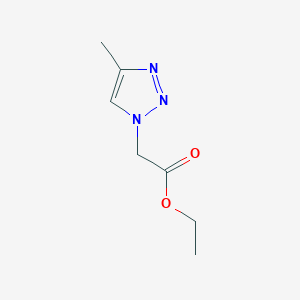 molecular formula C7H11N3O2 B8507233 ethyl 2-(4-methyltriazol-1-yl)acetate CAS No. 1154030-60-0