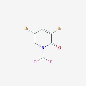 3,5-Dibromo-1-difluoromethyl-1h-pyridin-2-one