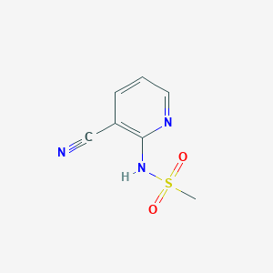 molecular formula C7H7N3O2S B8507447 N-(3-Cyano-2-pyridinyl)methanesulfonamide 