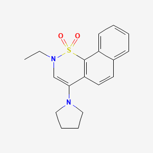 2-Ethyl-4-(1-pyrrolidyl)-2H-naphtho[2,1-e]-1,2-thiazine-1,1-dioxide