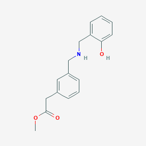 {3-[(2-Hydroxy-benzylamino)-methyl]-phenyl}-acetic acid methyl ester