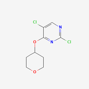 2,5-dichloro-4-(tetrahydro-2H-pyran-4-yloxy)pyrimidine