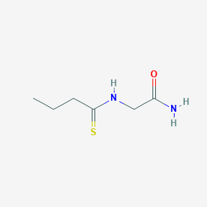 molecular formula C6H12N2OS B8507558 2-Thiobutyrylamino-acetamide 