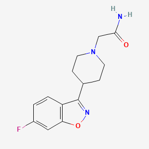 2-[4-(6-Fluoro-1,2-benzisoxazol-3-yl)-1-piperidinyl]acetamide