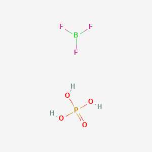 molecular formula BF3H3O4P B085076 Boron trifluoride phosphoric acid complex CAS No. 13669-76-6