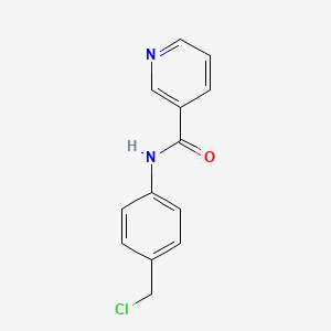 molecular formula C13H11ClN2O B8507699 N-(4-(chloromethyl)phenyl)nicotinamide 