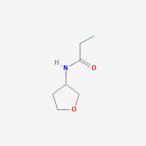 molecular formula C7H13NO2 B8507773 N-(Tetrahydrofuran-3-yl)propionamide 
