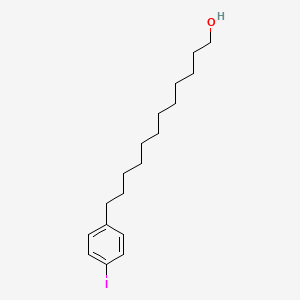 molecular formula C18H29IO B8507893 12-(p-Iodophenyl)dodecanol CAS No. 167634-94-8