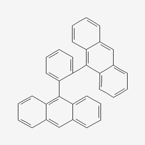 molecular formula C34H22 B8508124 1,2-Bis(anthracen-9-yl)benzene CAS No. 560107-57-5