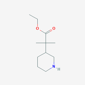 Ethyl 2-methyl-2-(piperidin-3-yl)propanoate