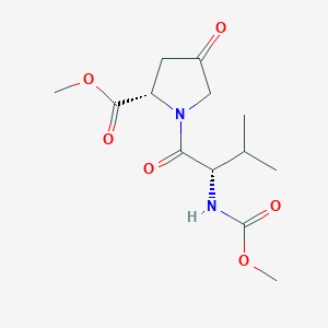 methyl (S)-1-((methoxycarbonyl)-L-valyl)-4-oxopyrrolidine-2-carboxylate