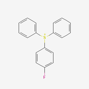 molecular formula C18H14FS+ B8508265 (4-Fluorophenyl)diphenylsulfonium 