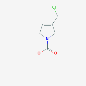 molecular formula C10H16ClNO2 B8508357 tert-butyl 3-(chloromethyl)-2,5-dihydro-1H-pyrrole-1-carboxylate 