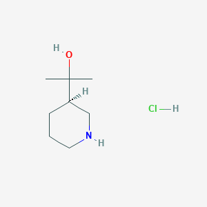 molecular formula C8H18ClNO B8508416 (R)-2-(piperidin-3-yl)propan-2-ol hydrochloride 