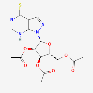 [(2R,3R,4R,5R)-3,4-diacetyloxy-5-(4-sulfanylidene-7H-pyrazolo[3,4-d]pyrimidin-1-yl)oxolan-2-yl]methyl acetate