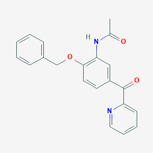 N-[2-(Benzyloxy)-5-(pyridine-2-carbonyl)phenyl]acetamide
