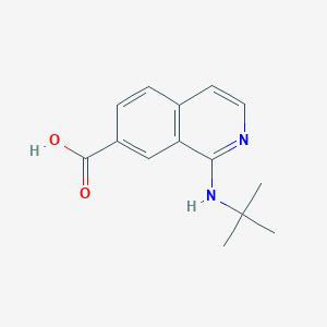 molecular formula C14H16N2O2 B8508446 1-(Tert-butylamino)isoquinoline-7-carboxylic acid 
