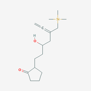 2-(3-Hydroxy-5-trimethylsilanylmethyl-hepta-5,6-dienyl)-cyclopentanone