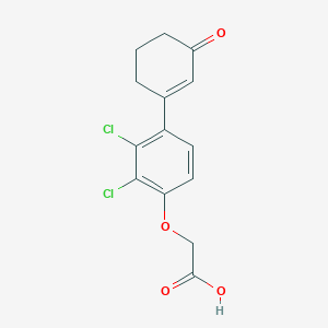 [2,3-Dichloro-4-(3-oxo-1-cyclohexen-1-yl)phenoxy]acetic acid