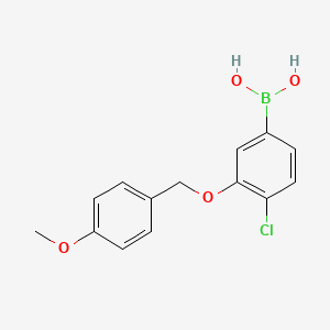 (4-Chloro-3-((4-methoxybenzyl)oxy)phenyl)boronic acid