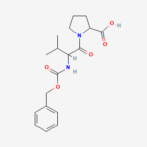 1-[3-Methyl-2-(phenylmethoxycarbonylamino)butanoyl]pyrrolidine-2-carboxylic acid
