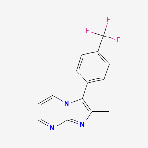 2-Methyl-3-[4-(trifluoromethyl)phenyl]imidazo[1,2-a]pyrimidine