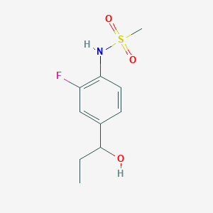 N-[2-Fluoro-4-(1-hydroxypropyl)phenyl]methanesulfonamide