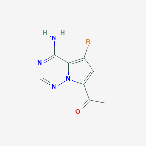 1-(4-Amino-5-bromopyrrolo[2,1-f][1,2,4]triazin-7-yl)ethanone