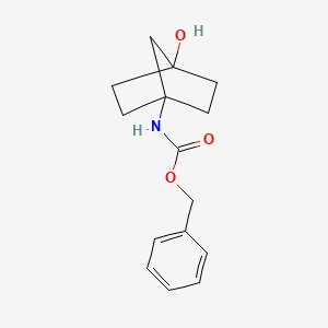 molecular formula C15H19NO3 B8508693 Benzyl (4-hydroxybicyclo[2.2.1]heptan-1-yl)carbamate 
