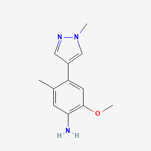 2-Methoxy-5-methyl-4-(1-methyl-1H-pyrazol-4-yl)aniline