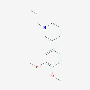Piperidine, 3-(3,4-dimethoxyphenyl)-1-propyl-