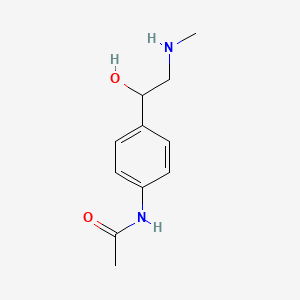 molecular formula C11H16N2O2 B8508809 N-{4-[1-hydroxy-2-(methylamino)ethyl]phenyl}acetamide 