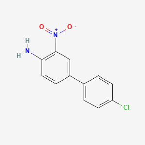 molecular formula C12H9ClN2O2 B8508939 4-(4-Chlorophenyl)-2-nitroaniline 