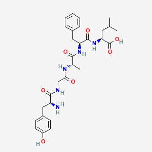 molecular formula C29H39N5O7 B8508945 L-Leucine, N-[N-[N-(N-L-tyrosylglycyl)-L-alanyl]-L-phenylalanyl]- CAS No. 60254-87-7