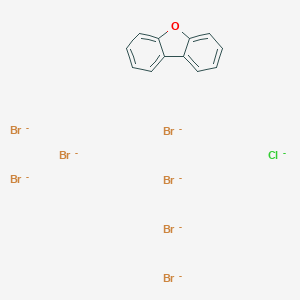 molecular formula C12H8Br7ClO-8 B008509 Dibenzofuran, heptabromochloro- CAS No. 107207-37-4