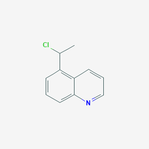 molecular formula C11H10ClN B8509023 5-(1-Chloroethyl)quinoline 