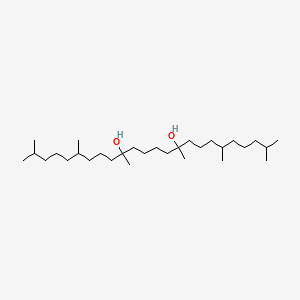 molecular formula C30H62O2 B8509142 2,6,10,15,19,23-Hexamethyltetracosane-10,15-diol CAS No. 58047-84-0
