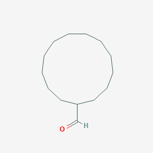 molecular formula C14H26O B8509165 Cyclotridecanecarbaldehyde CAS No. 88015-46-7