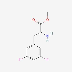 molecular formula C10H11F2NO2 B8509291 Methyl (2S)-2-amino-3-(3,5-difluorophenyl)propanoate 
