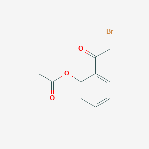 molecular formula C10H9BrO3 B8509384 o-(Bromoacetyl)phenyl acetate 